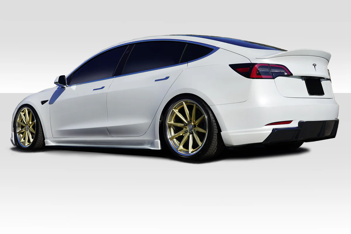 Tesla Model 3 Duraflex GT Concept Rear Diffuser, 1 Piece, 2017-2022 - Image 3