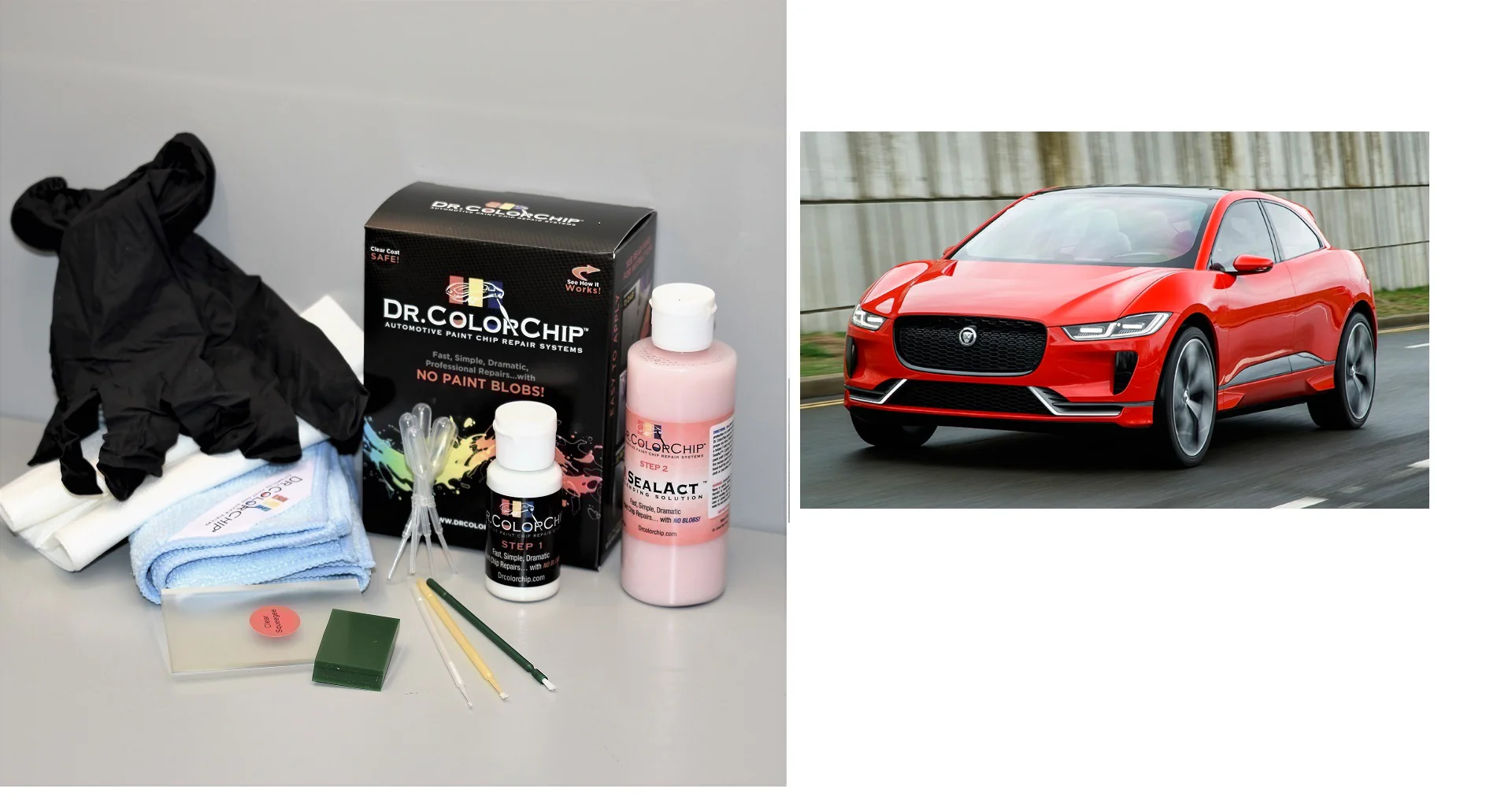 Jaguar I-Pace Exterior Touch Up Paint Kit, Dr Color Chip, Squirt 'n Squeegee PLUS, 2019-2021 - Image 20