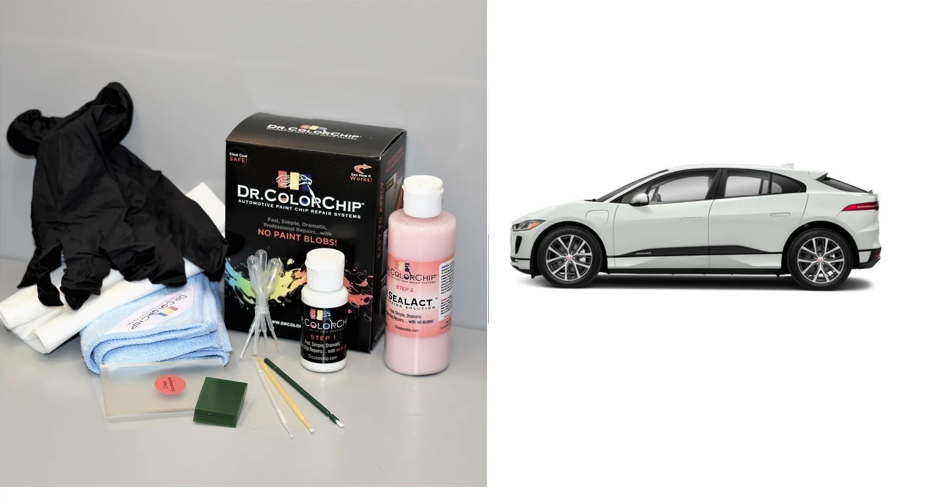 Jaguar I-Pace Exterior Touch Up Paint Kit, Dr Color Chip, Squirt 'n Squeegee PLUS, 2019-2021 - Image 21