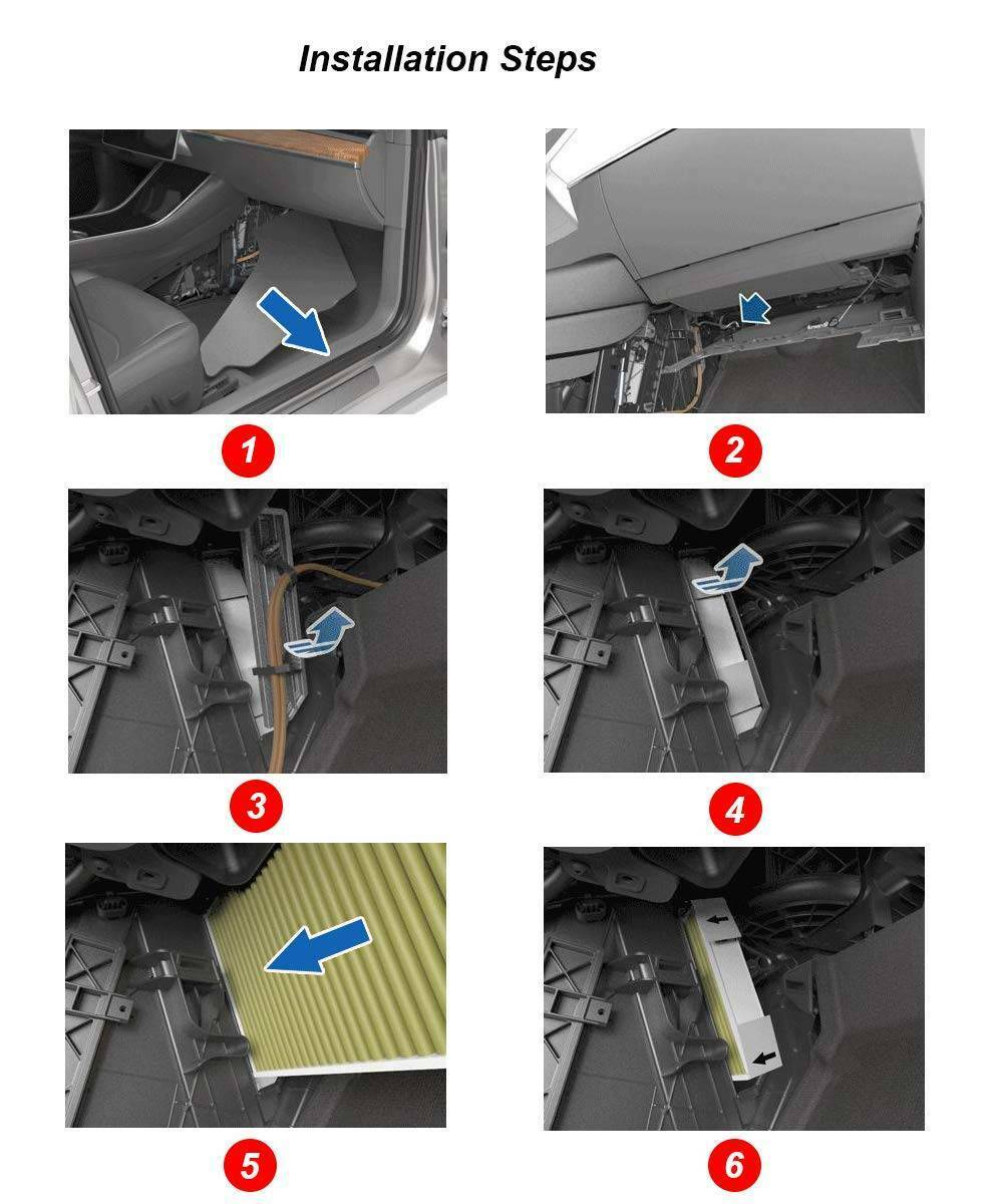 Tesla Model 3, Y Cabin Air Filters Replacement with Activated Carbon, 2017-2026 - Image 5