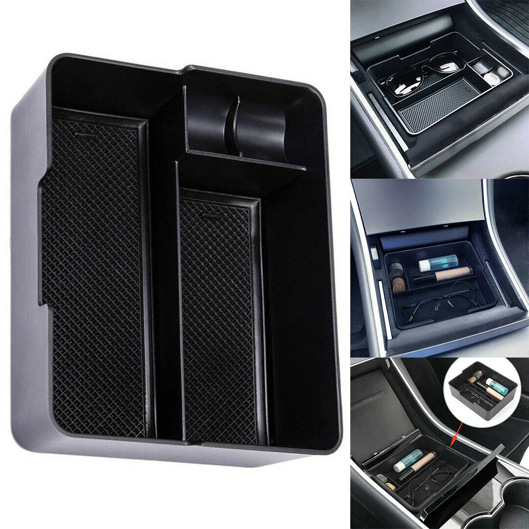 Tesla Model 3, Y Center Console Tray Organizer w/ Coin & Sunglasses Holder, 2017-2020 - Image 7