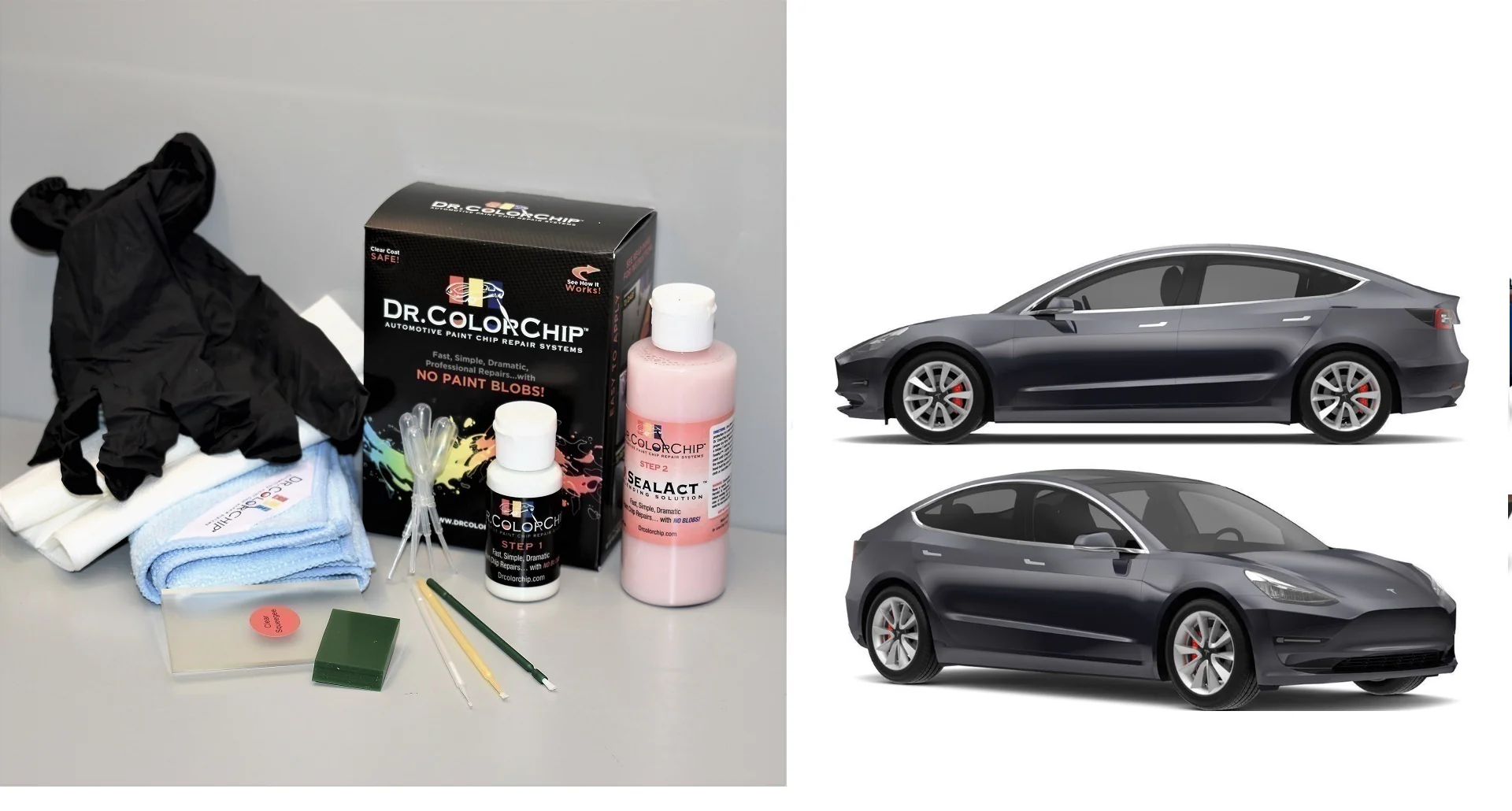 Tesla Model 3 Exterior Touch Up Paint Kit, Dr Color Chip, Squirt 'n Squeegee PLUS, 2017-2025 - Image 11