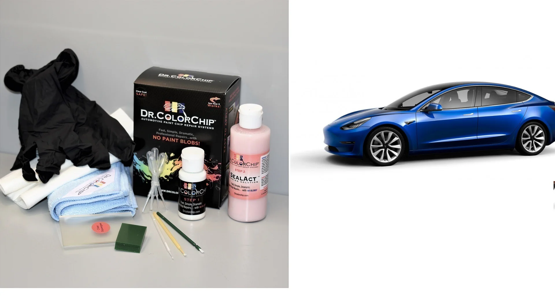 Tesla Model 3 Exterior Touch Up Paint Kit, Dr Color Chip, Squirt 'n Squeegee PLUS, 2017-2025 - Image 9