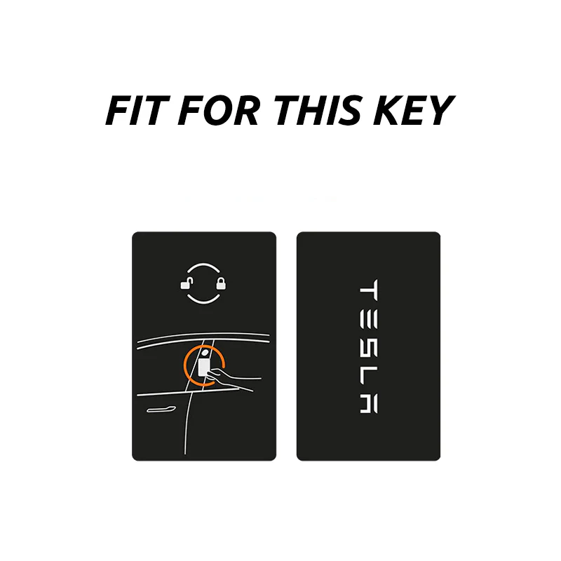 Tesla Model 3, Y, S, X, Cybertruck Plastic Card Protector, Holder, Clear - Image 3