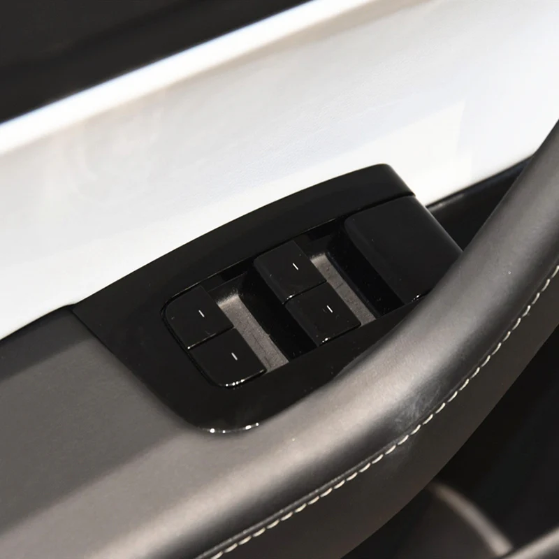 Tesla Model 3, Y Power Window Master Control Switch, Left Front, Gloss Black, 2017-2020 - Image 3