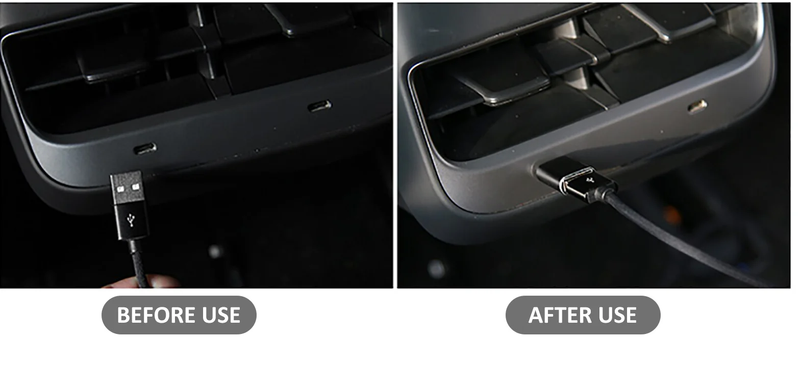 Tesla Model 3, Y, Cybertruck USB C to USB A Adapter, 2020-2026 - Image 3