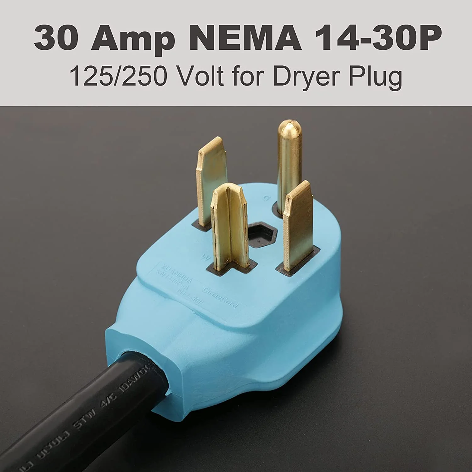 Tesla Model S, 3, X, Y, Cybertruck NEMA 14-30P to 14-50R EV Charger Adapter Cord, 30 Amp Dryer to 50 Amp EV for Level 2 Charging - Image 4