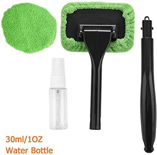 Tesla Model S, 3, X, Y, Cybertruck Windshield Cleaning Tool Kit, Adjustable, Microfiber - Image 3