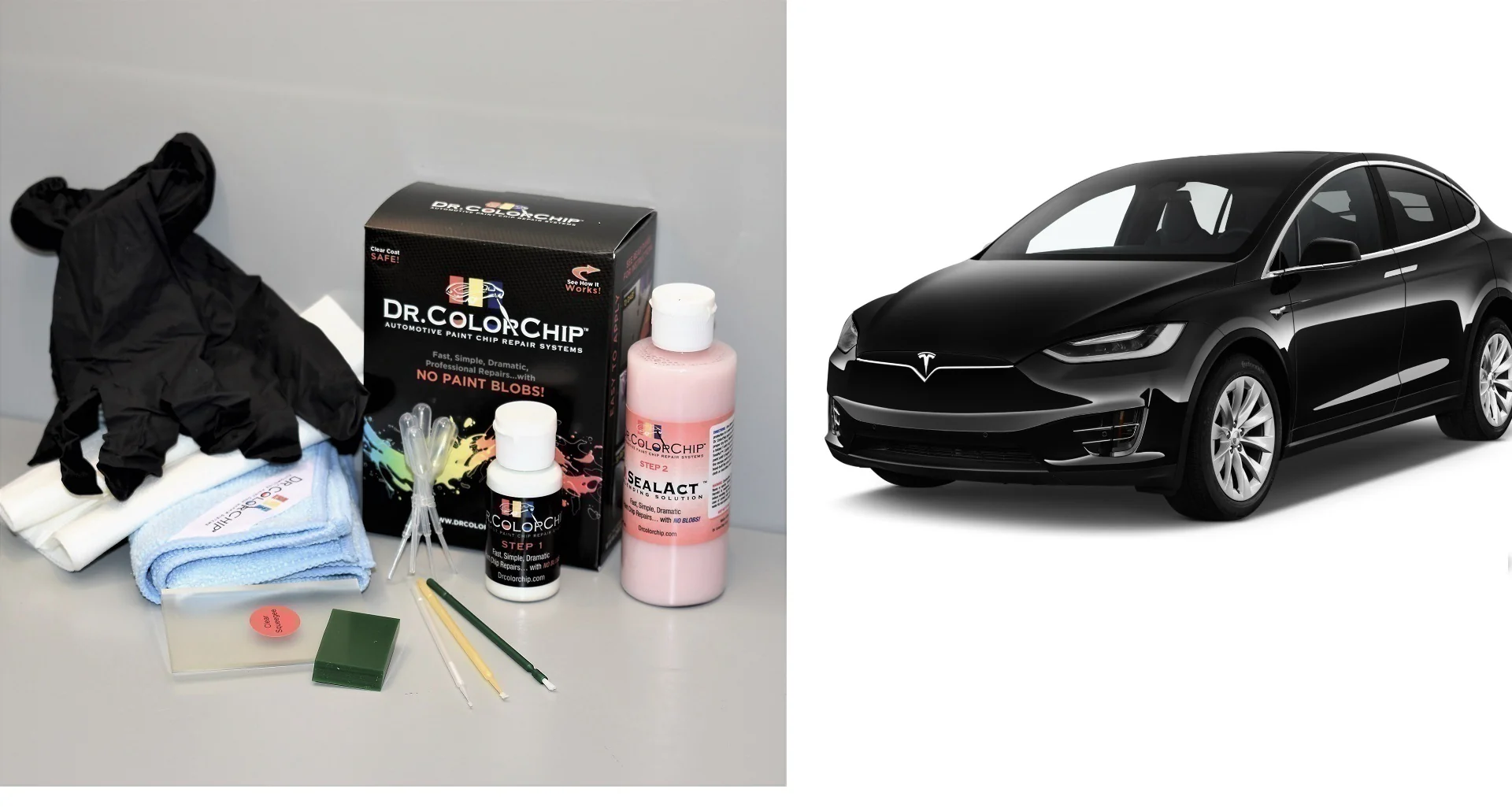 Tesla Model X Exterior Touch Up Paint Kit, Dr Color Chip, Squirt 'n Squeegee PLUS, 2016-2026 - Image 12