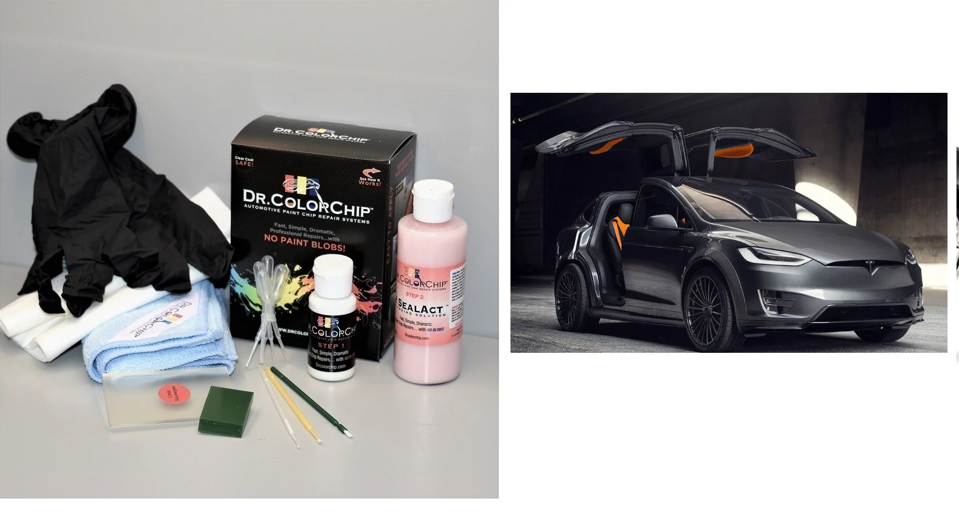 Tesla Model X Exterior Touch Up Paint Kit, Dr Color Chip, Squirt 'n Squeegee PLUS, 2016-2026 - Image 13