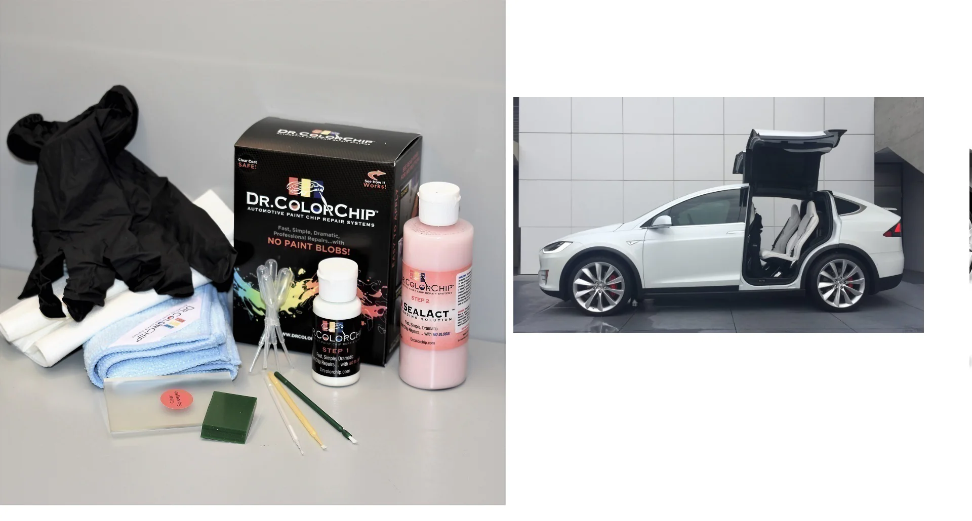 Tesla Model X Exterior Touch Up Paint Kit, Dr Color Chip, Squirt 'n Squeegee PLUS, 2016-2026 - Image 16