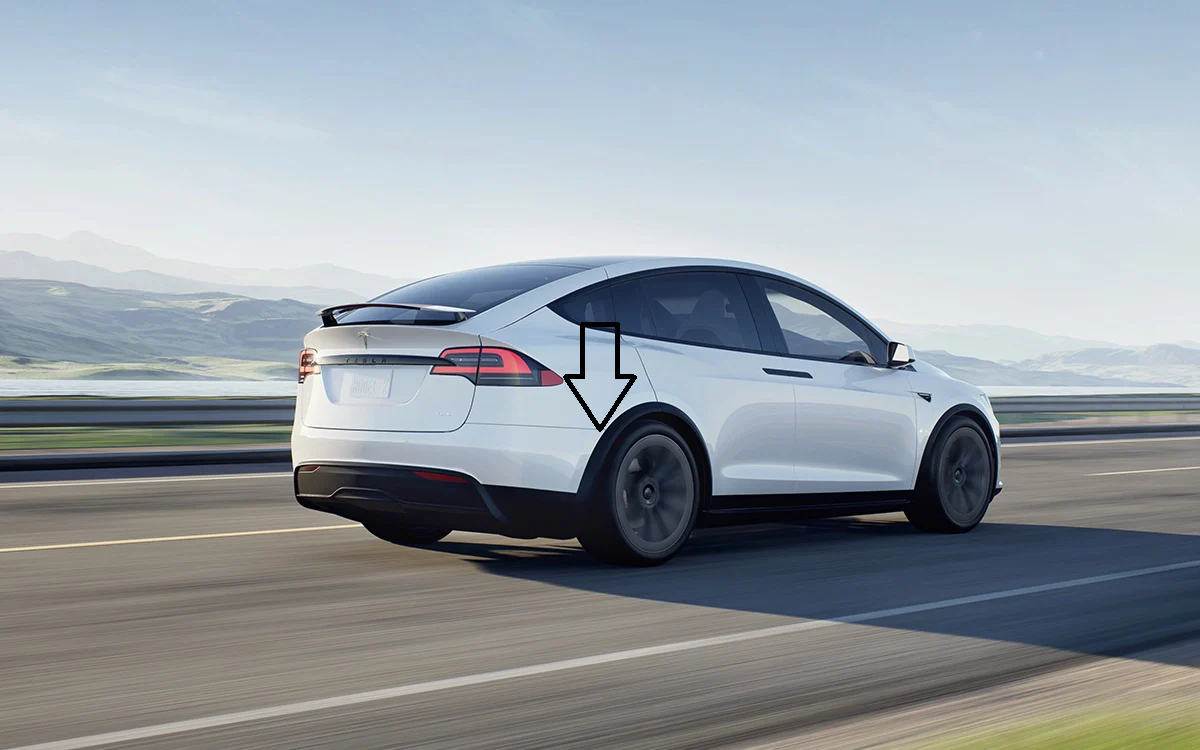 Tesla Model X Rear Quarter Fender Garnish Molding, Right Rear, New, 2016-2024 - Image 3